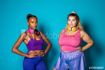 Portrait of young women standing indoors