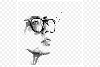 Portrait Painting Drawing Behance Illustration - France Black and white illustrations 
