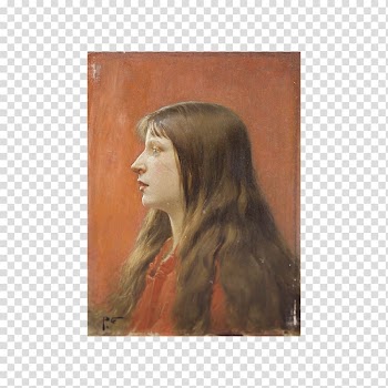 Portrait Painting Long hair Hair coloring Frames, woman watercolor transparent background PNG clipart
