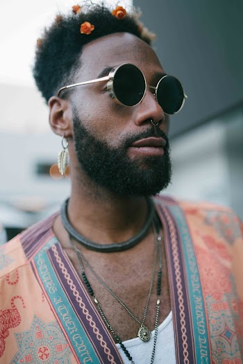 Portrait Photo of Man in Sunglasses Posing