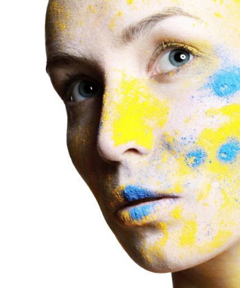 Portrait Photography of a Woman With Face Paint