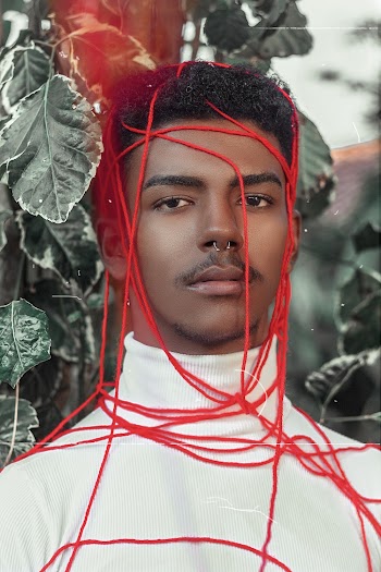 Portrait Photography of Man Wearing White Turtleneck