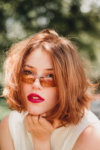 Portrait Photography of Woman With Red Lips