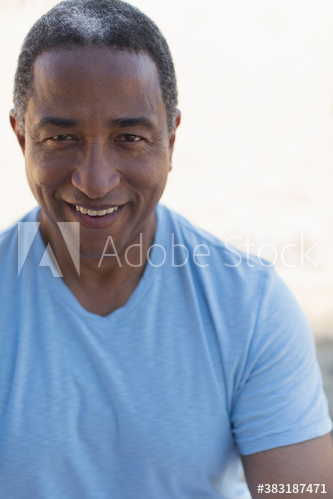 Portrait smiling senior man