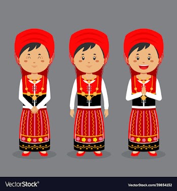 portuguese character with various expression
