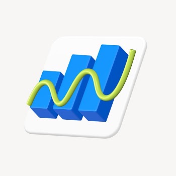 Positive graph 3D icon, business | Free Photo - rawpixel