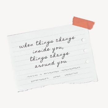 Positive mindset quote ripped paper | Free PSD - rawpixel