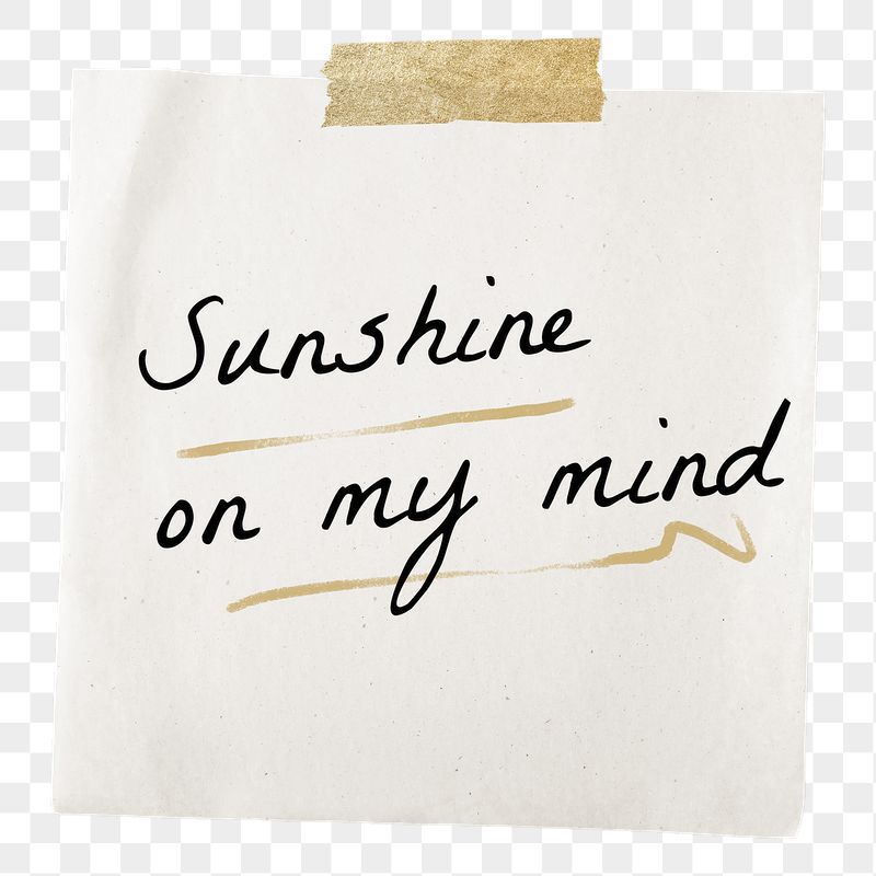 Positive png quote, taped note | Free PNG - rawpixel