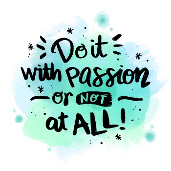 Positive quote on watercolor stain Free Vector