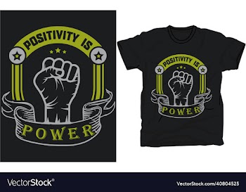 positivity is power t-shirt template