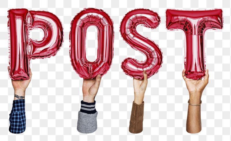 Post balloon png word sticker, | Free PNG - rawpixel