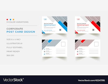 post card template