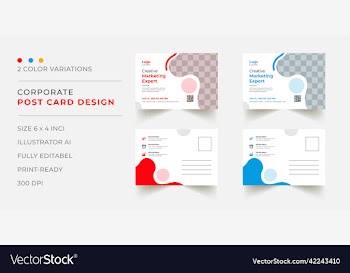 post card template