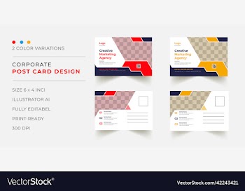 post card template