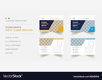 post card template