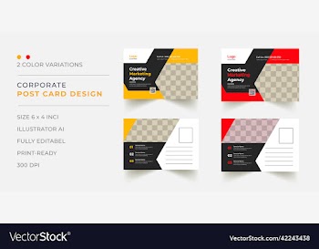 post card template