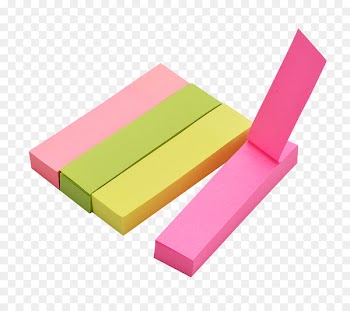 Post-it note Paper clip Notebook - Color sticky notes 