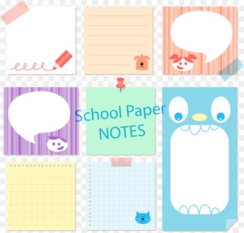 Post-it note Paper Poster - 8 color sticky notes vector material 