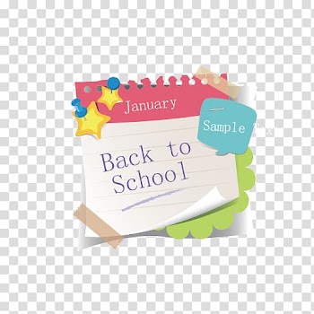 Post-it note Student , Colorful school label transparent background PNG clipart