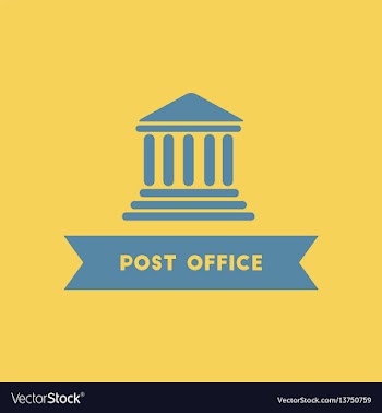 Post office building vector image