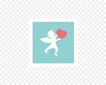 Postage stamp Valentines Day Rubber stamp - Stamps style Valentine's Day 