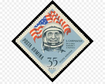 Postage Stamps Alan Shepard Mercury-Atlas 7 Mercury-Atlas 8 Mercury-Redstone 3 - astronaut 