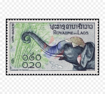 Postage Stamps Mail African elephant Elephants Laos - elephants 