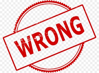 Postage Stamps Rubber stamp - wrong sign 