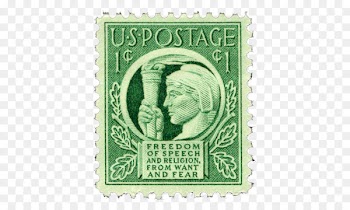 Postage Stamps United States The Motto Picture Frames - postcard stamps 
