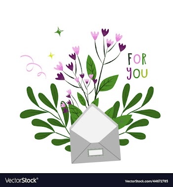 postcard flower decoration design cute