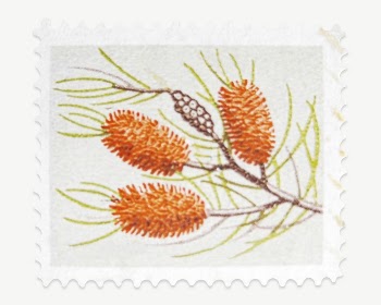 Postcard stamp collage element psd | Free PSD - rawpixel