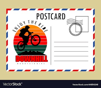 postcard white paper blank mockup isolated