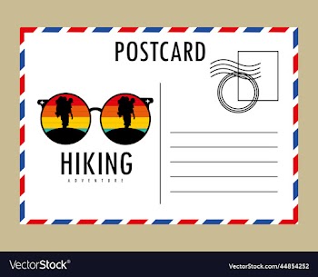 postcard white paper blank mockup isolated