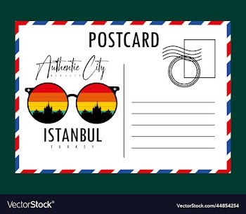 postcard white paper blank mockup isolated