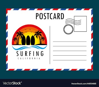 postcard white paper blank mockup isolated