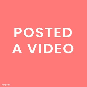 Posted a video, self quarantine activity design element | Free  vector - 2316505