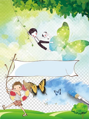 Poster Banner , Forest green butterfly transparent background PNG clipart