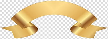 Poster Banner , GOLDEN RİBBON transparent background PNG clipart
