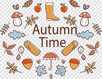 Poster , Beautiful autumn Poster transparent background PNG clipart