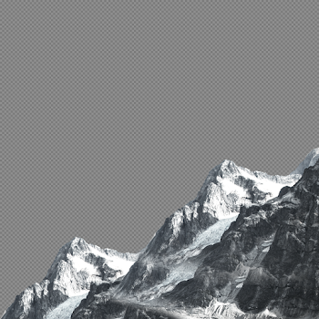 Poster Black and white - Posters Decorative mountains in the ...