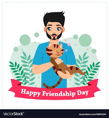 poster boy celebrate friendship day with cat