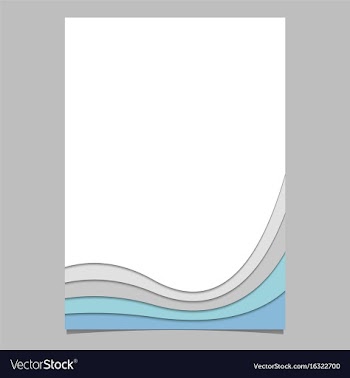 Poster brochure template from curved stripe vector image