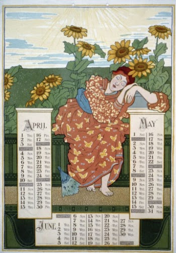 Poster calendar for 1897. April, | Free Photo - rawpixel