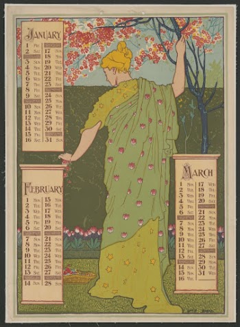 Poster calendar for 1897. January, | Free Photo - rawpixel