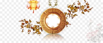 Poster Chinoiserie - Mid autumn decoration 