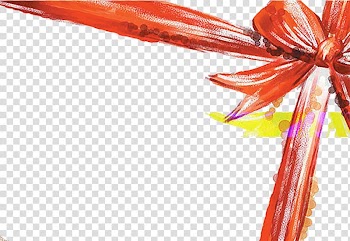 Poster Christmas Festival , Hand-painted bow transparent background PNG clipart