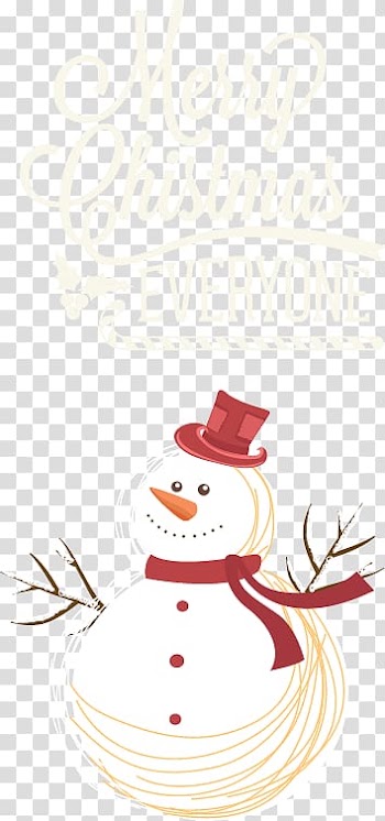 Poster Christmas Illustration, Christmas and snowman transparent background PNG clipart