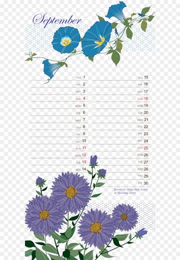 Poster Clip art - Morning glory background pattern template calendar 