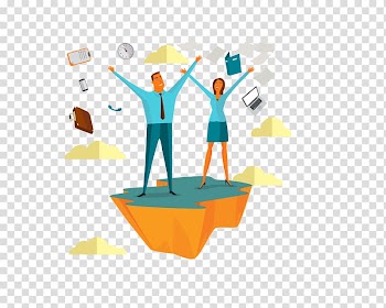 Poster, color professional men and women transparent background PNG clipart