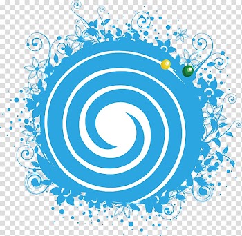 Poster, Colorful abstract swirl pattern transparent background PNG clipart